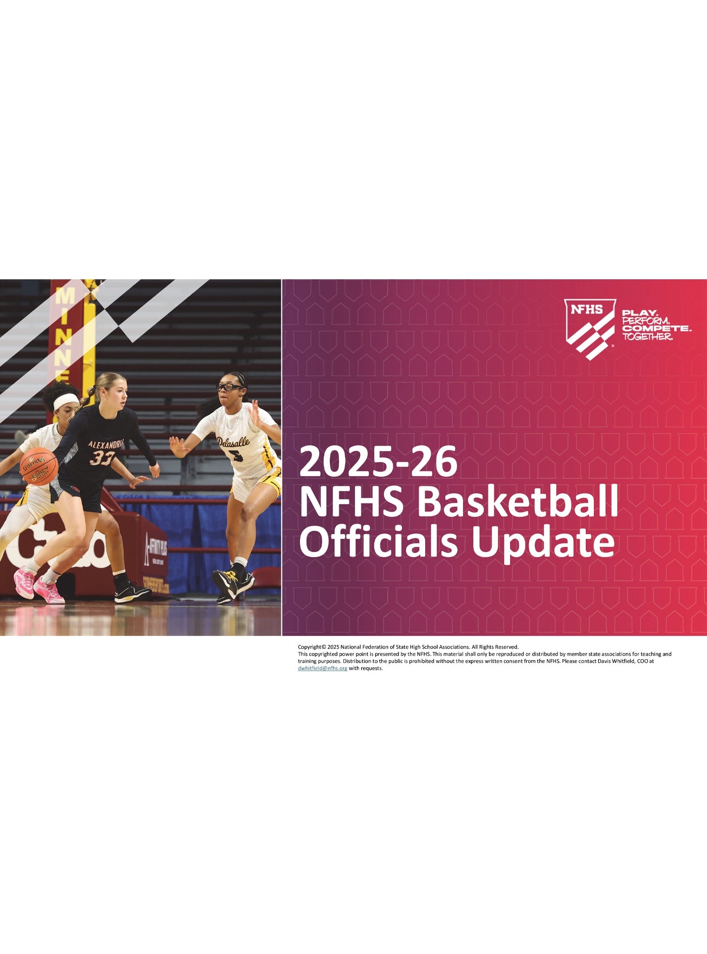 2025-26 Basketball Officials Manual Update - Powerpoint