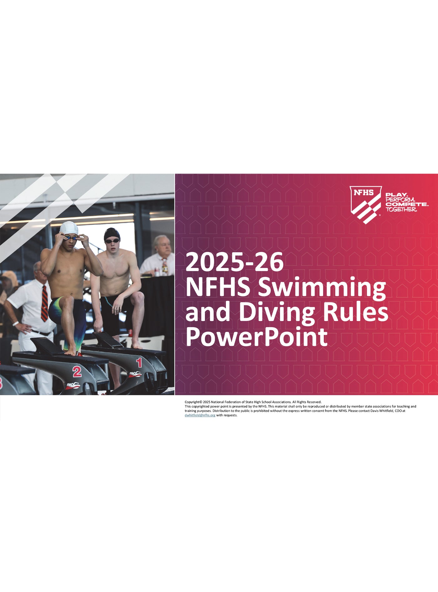 2025-26 Swimming & Diving PowerPoint
