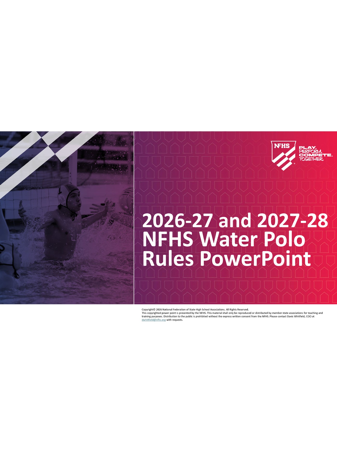 2026-27 & 2027-28 Water Polo PowerPoint
