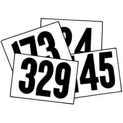 White Competitors Numbers 201-300 (100 Per Set) ** For Colors Other Than White, Please Contact Customer Service At 1-800-776-3462