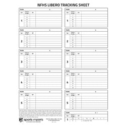 Volleyball Libero Tracking (50 sheets per pad)